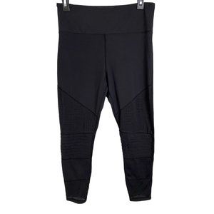 Zyia Active black mesh panel ankle crop legging 12
